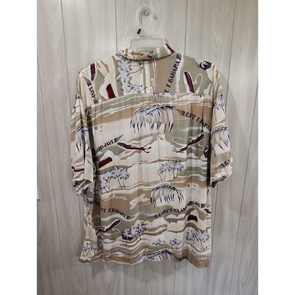 Tommy Bahama 100% Rayon Hawaiian Shirt Size XL Hong Kong Beach Cruise - Picture 3 of 7
